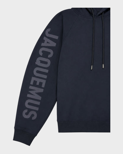 Kapuzenpullover mit Logo-Print – Schwarz