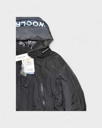 Arctic Parka mit Logo-Kapuze – Schwarz