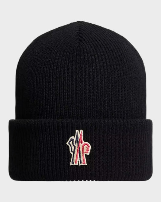 Strickmütze mit Logo-Patch