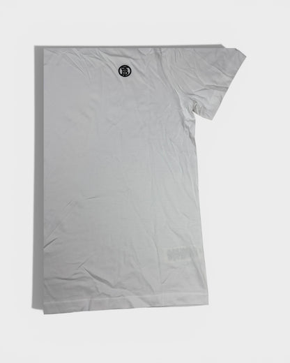 Burberry T-Shirt mit Monogramm-Logo – Weiß