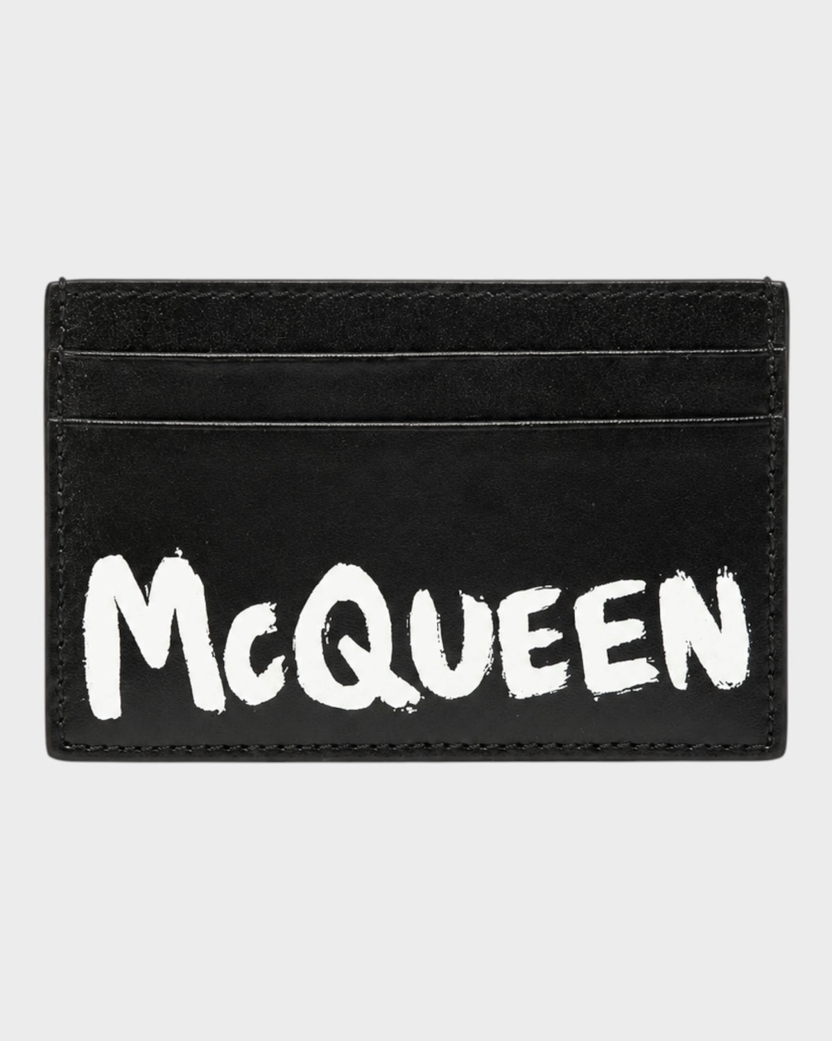 Kartenetui mit Logo-Print – Schwarz/Weiß