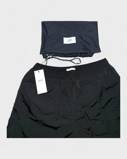 Badeshorts mit Beutel – Schwarz