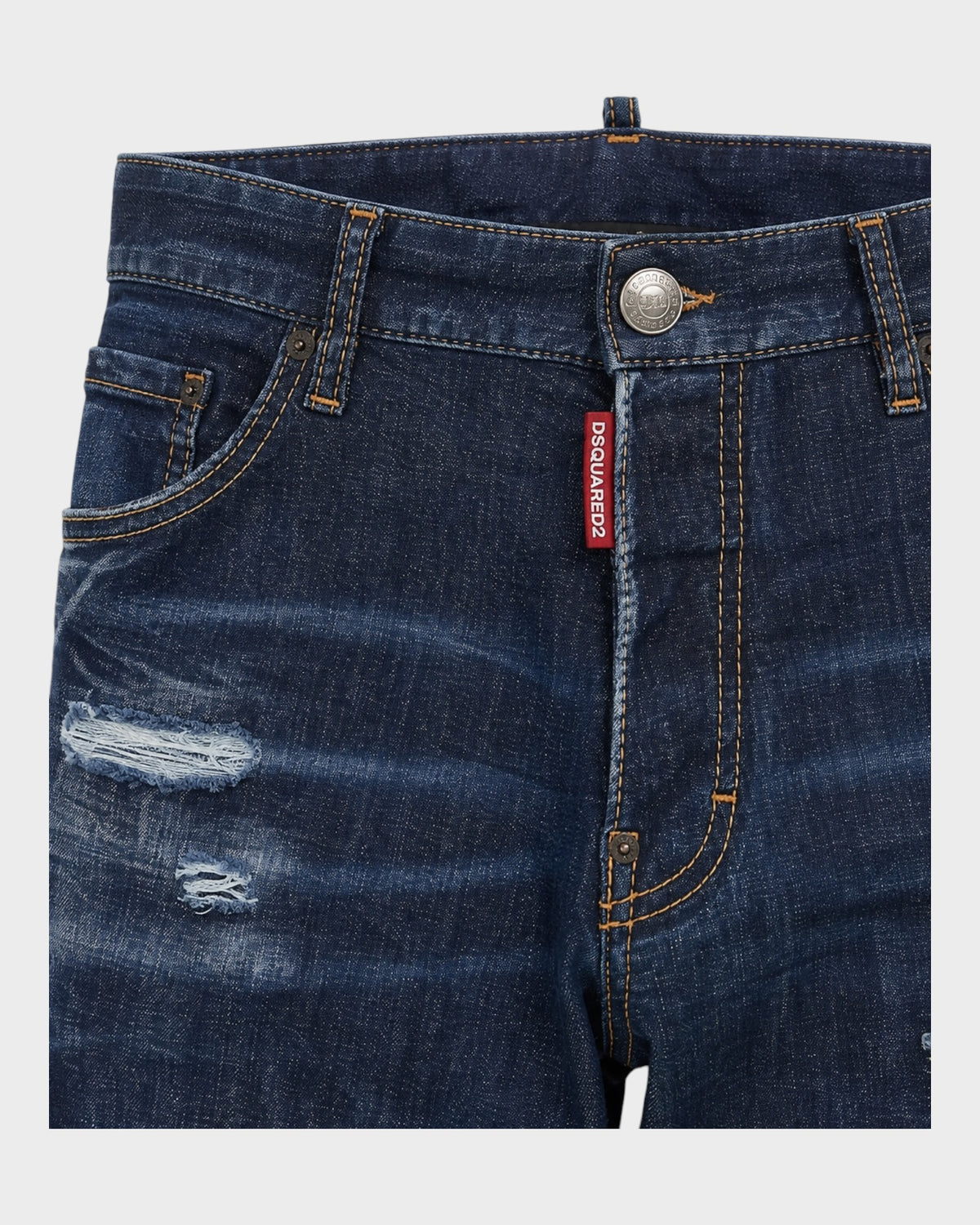 Distressed Jeans – Blau