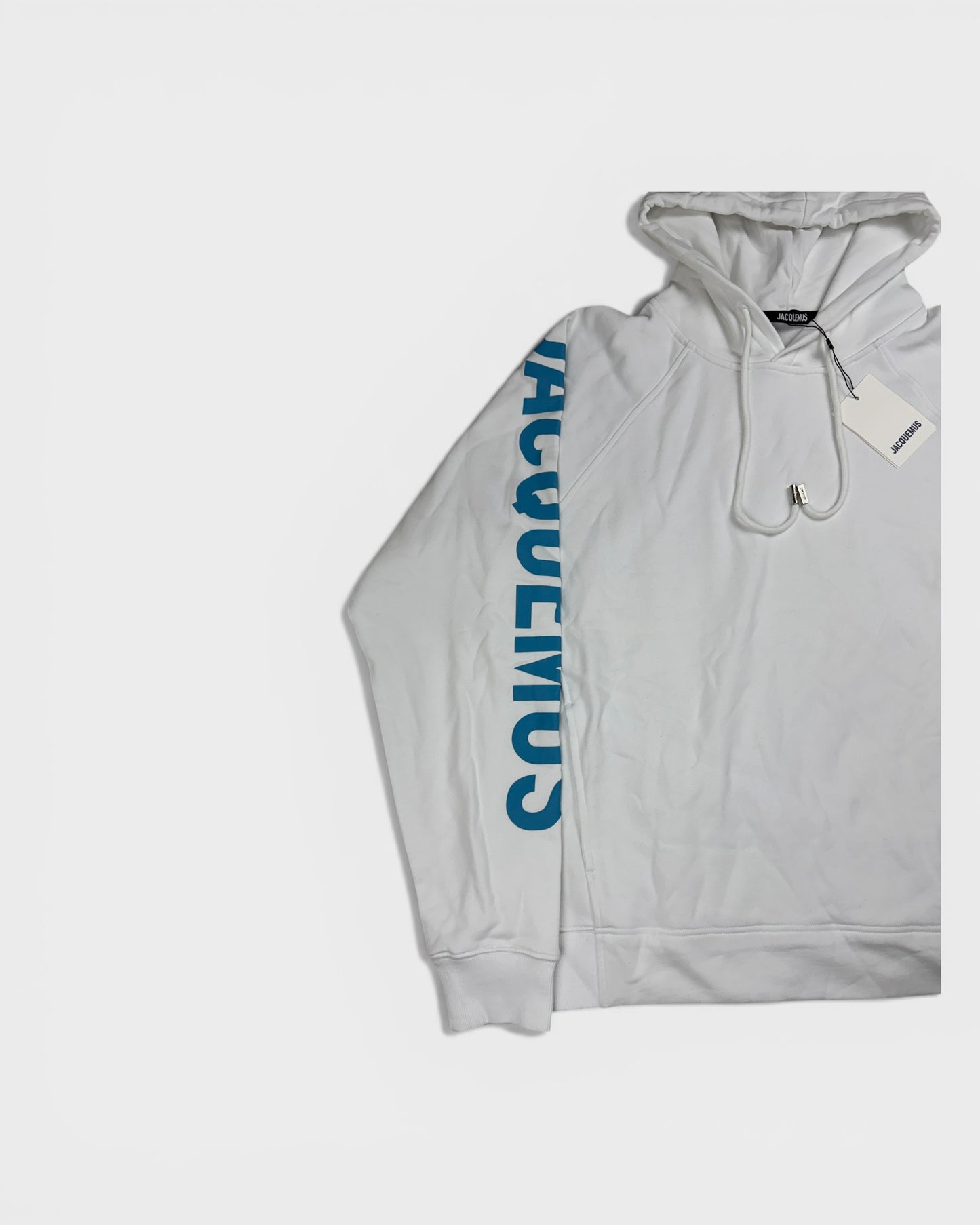 Kapuzenpullover mit Logo-Print – Weiß