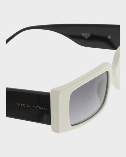 Sonnenbrille – Weiß/Schwarz