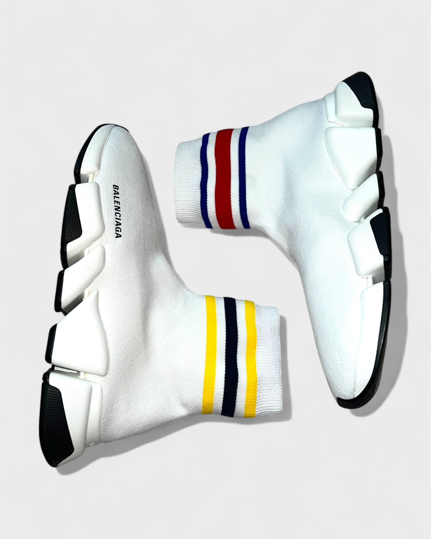Speed Sneaker Trainer mit Streifen – Weiß
