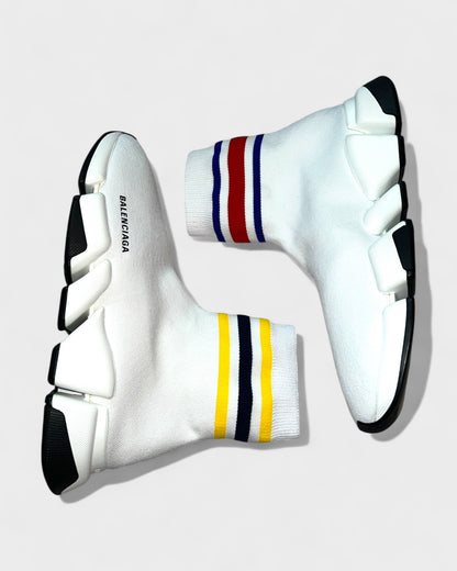 Speed Sneaker Trainer mit Streifen – Weiß