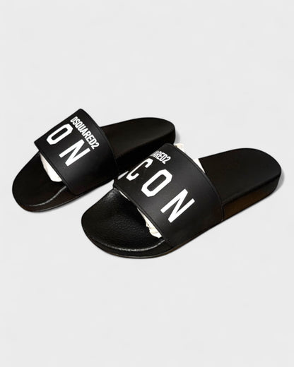 Slides „ICON“ – Schwarz/Weiß