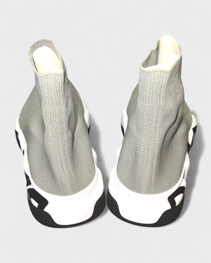 Speed Graffiti Sneaker – Grau/Weiß