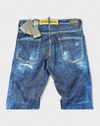 Distressed Jeans – Blau