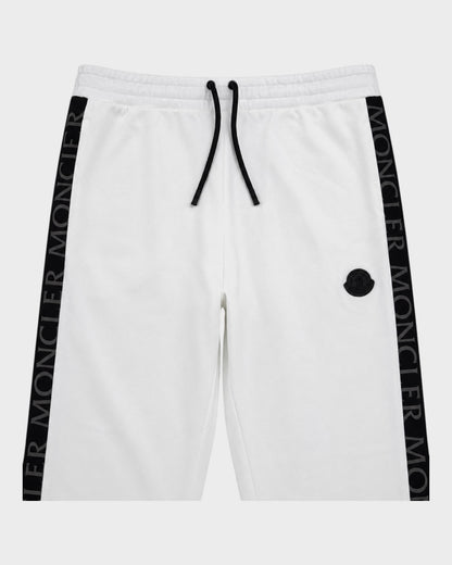 Jogginghose mit Logo-Streifen – Weiß