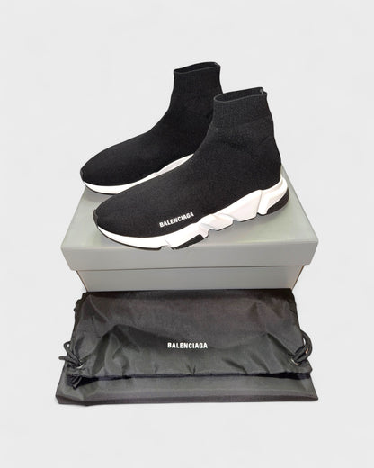 Speed Trainer Sneaker – Schwarz/Weiß