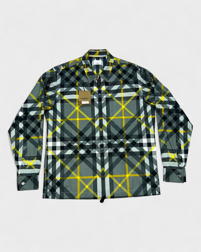 Overshirt Checkered Zip Shirt – Schwarz/Gelb
