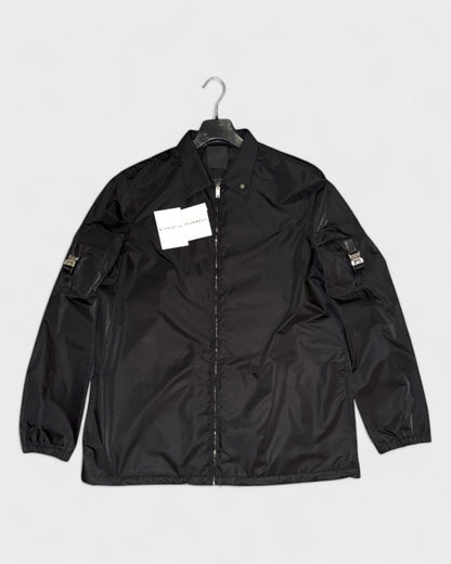 Nylonjacke mit Logo-Details – Schwarz