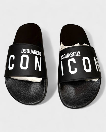 Slides „ICON“ – Schwarz/Weiß