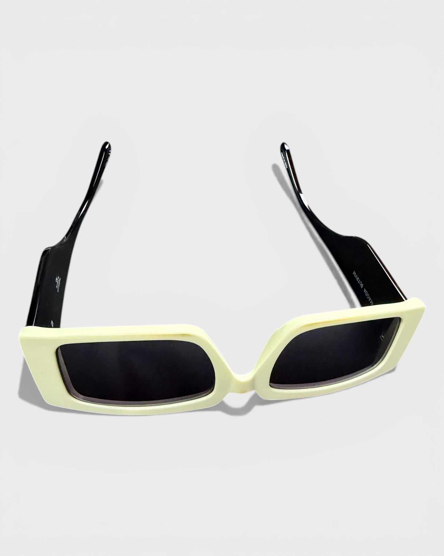 Sonnenbrille – Creme/Schwarz