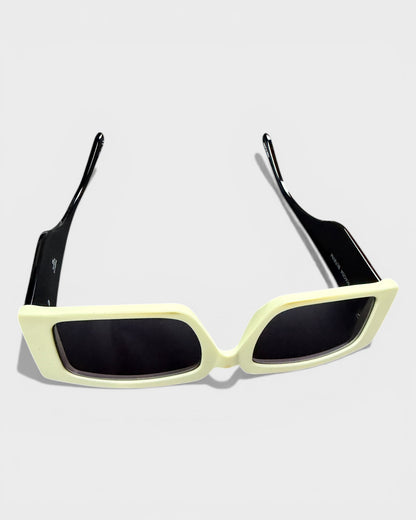 Sonnenbrille – Creme/Schwarz