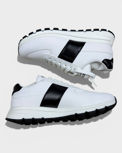 Sneaker „Prax 2.0“ – Weiß mit schwarzem Detail