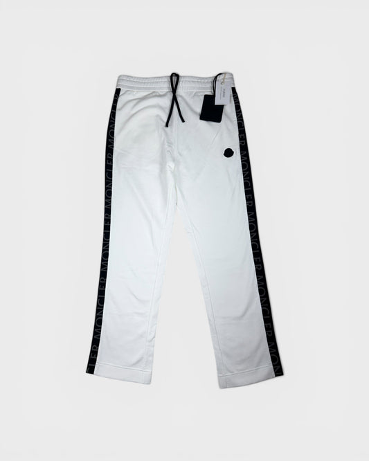 Jogginghose mit Logo-Streifen – Weiß