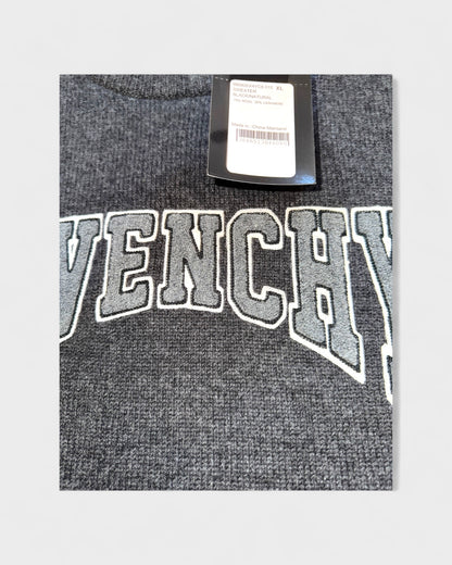 Strickpullover mit Logo-Schriftzug – Anthrazit