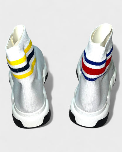 Speed Sneaker Trainer mit Streifen – Weiß