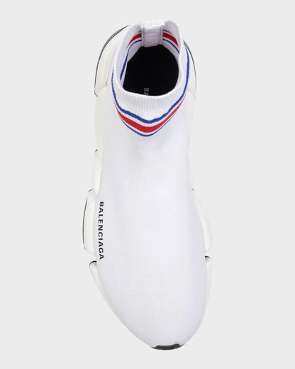 Speed Sneaker Trainer mit Streifen – Weiß