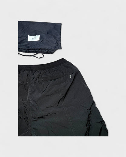 Badeshorts mit Beutel – Schwarz