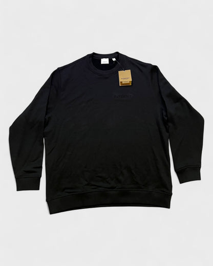 Sweatshirt mit Logo Print – Schwarz