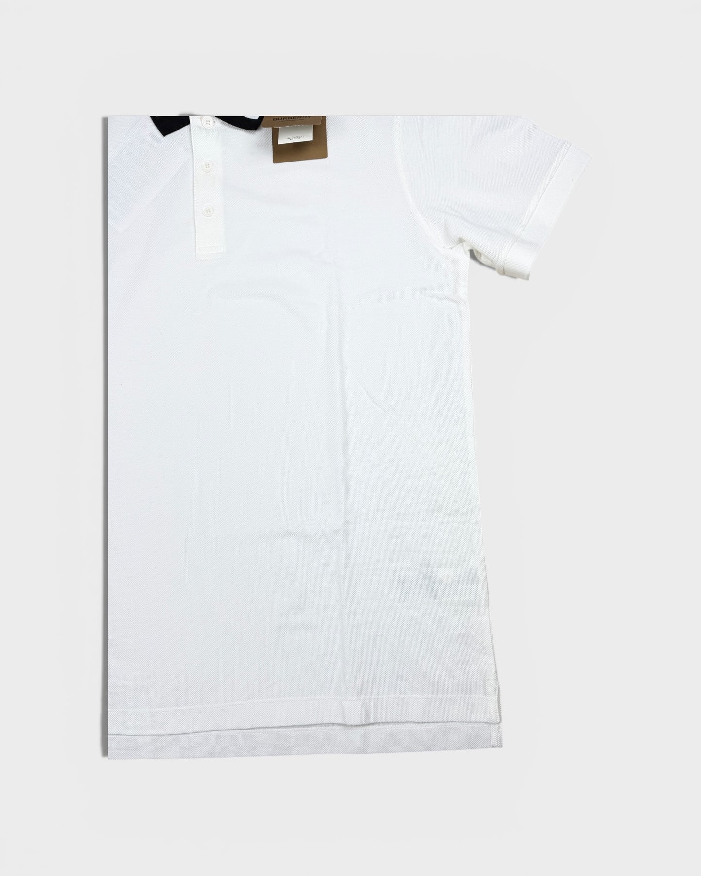 Poloshirt mit Logo-Kragen – Weiß