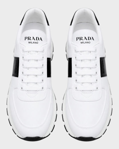 Sneaker „Prax 2.0“ – Weiß mit schwarzem Detail