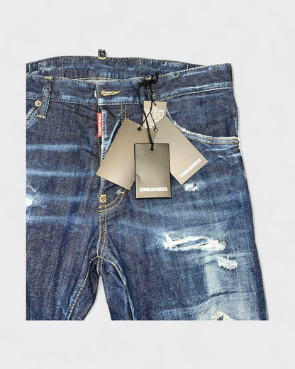 Distressed Jeans – Blau