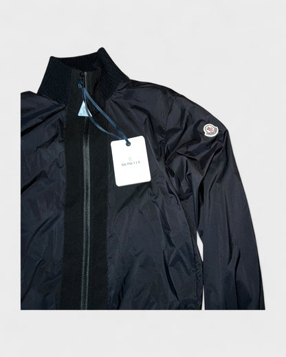 Übergangsjacke mit Strickdetails – Schwarz