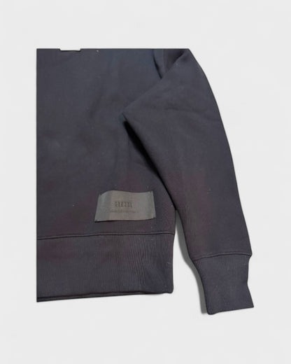 Sweatshirt mit Logo-Patch – Schwarz