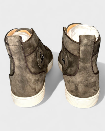 Louis Orlato Spikes High-Top Sneakers – Taupe