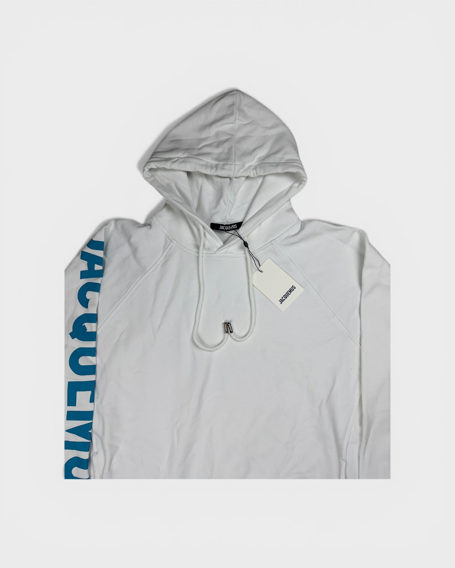 Kapuzenpullover mit Logo-Print – Weiß