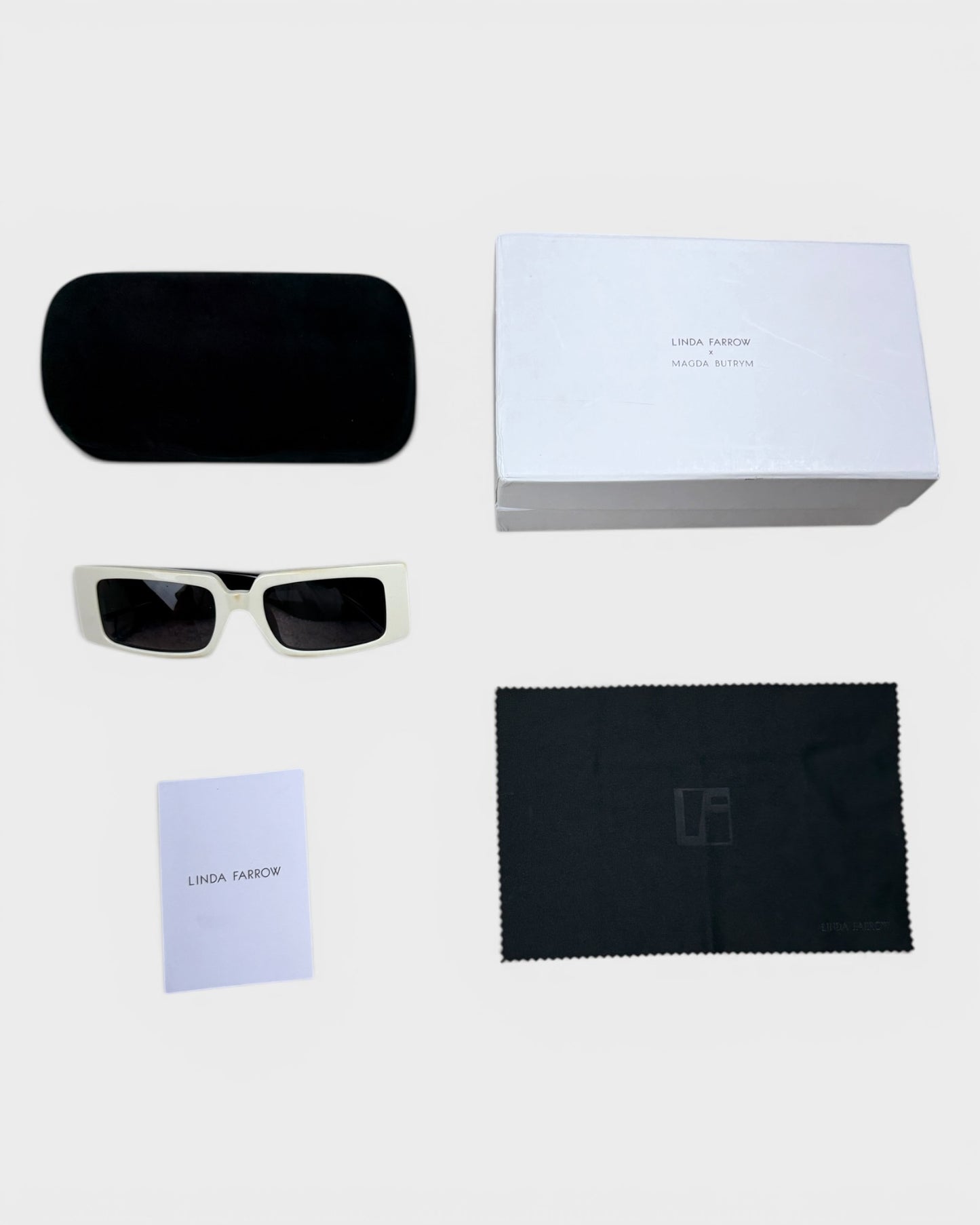Sonnenbrille – Creme/Schwarz