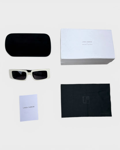Sonnenbrille – Creme/Schwarz