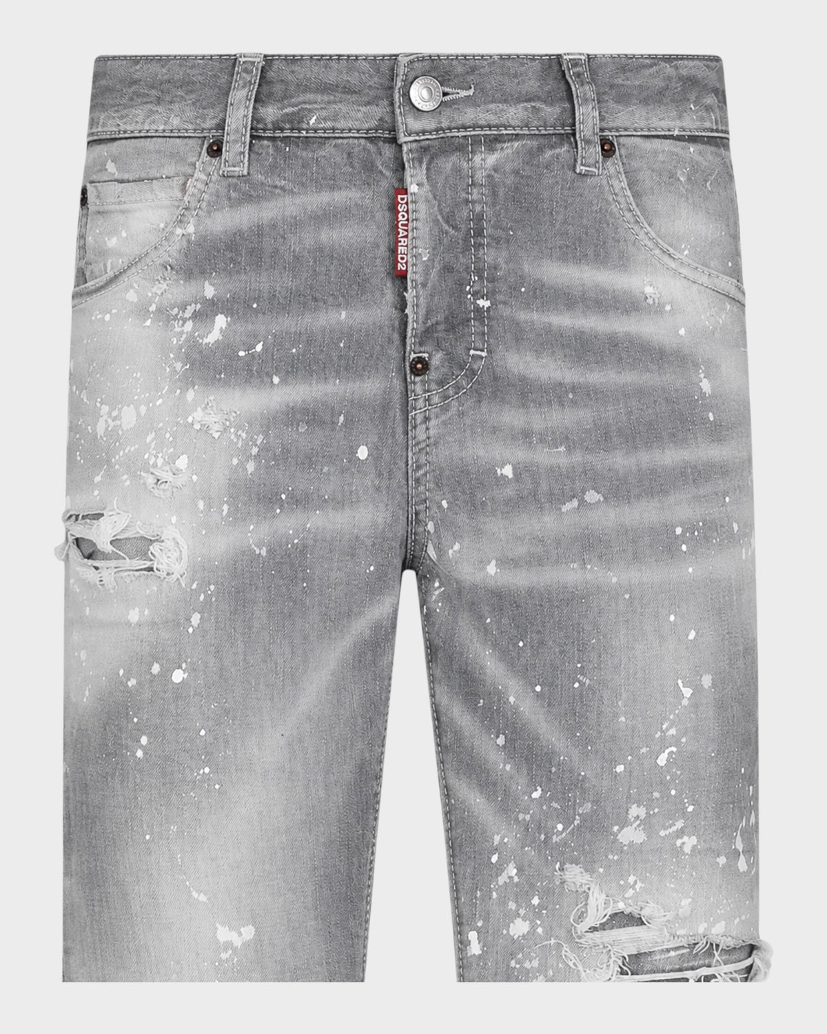 Cool Guy Jeans – Grau mit Paint-Splatter