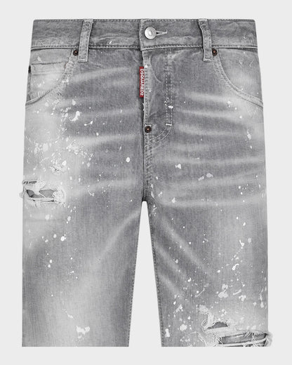 Cool Guy Jeans – Grau mit Paint-Splatter