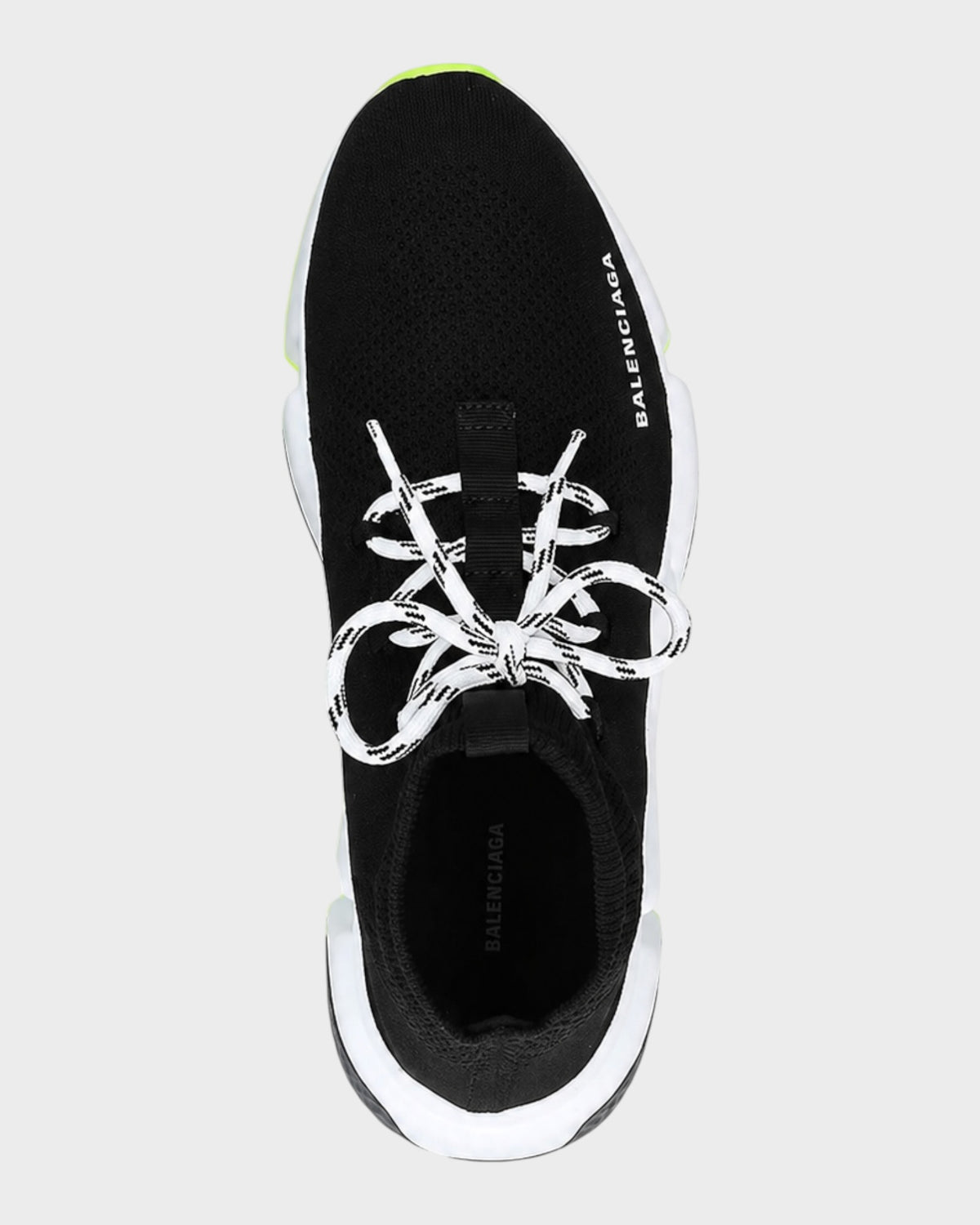 Speed Lace-Up Sneaker – Schwarz/Neon Gelb