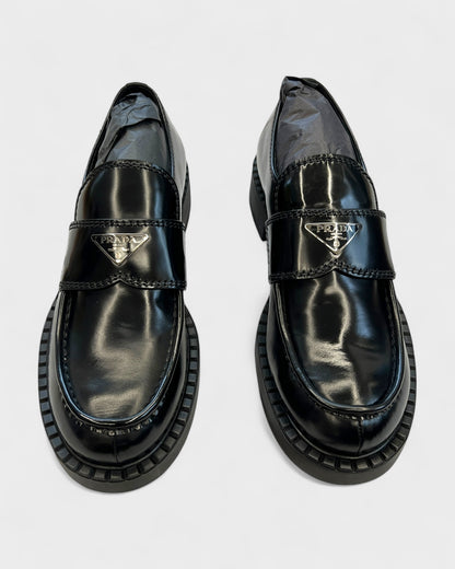 Loafer aus Glanzleder – Schwarz