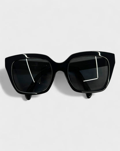 Cat-Eye Sonnenbrille – Schwarz