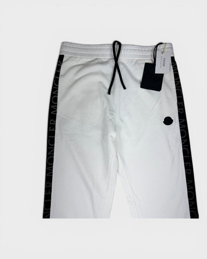 Jogginghose mit Logo-Streifen – Weiß