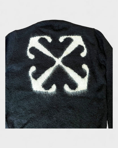 Pullover mit Fuzzy Arrows – Schwarz