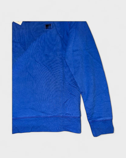 Sweatshirt mit Logo-Patch – Kobaltblau