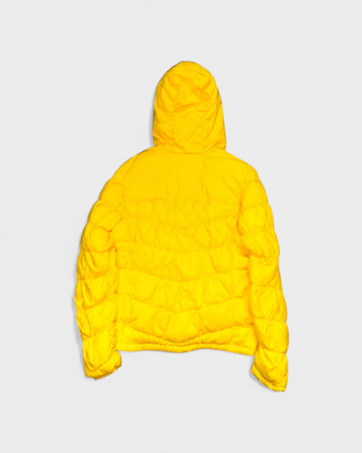 Daunenjacke mit Kapuze – Gelb