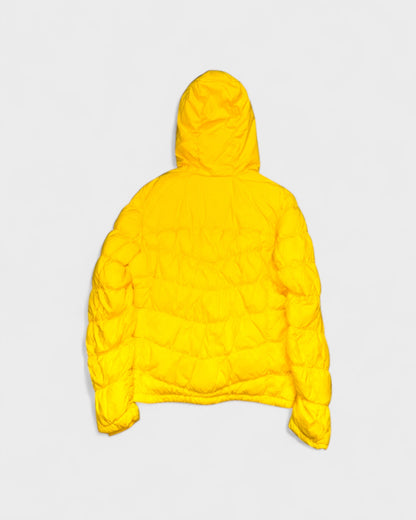 Daunenjacke mit Kapuze – Gelb