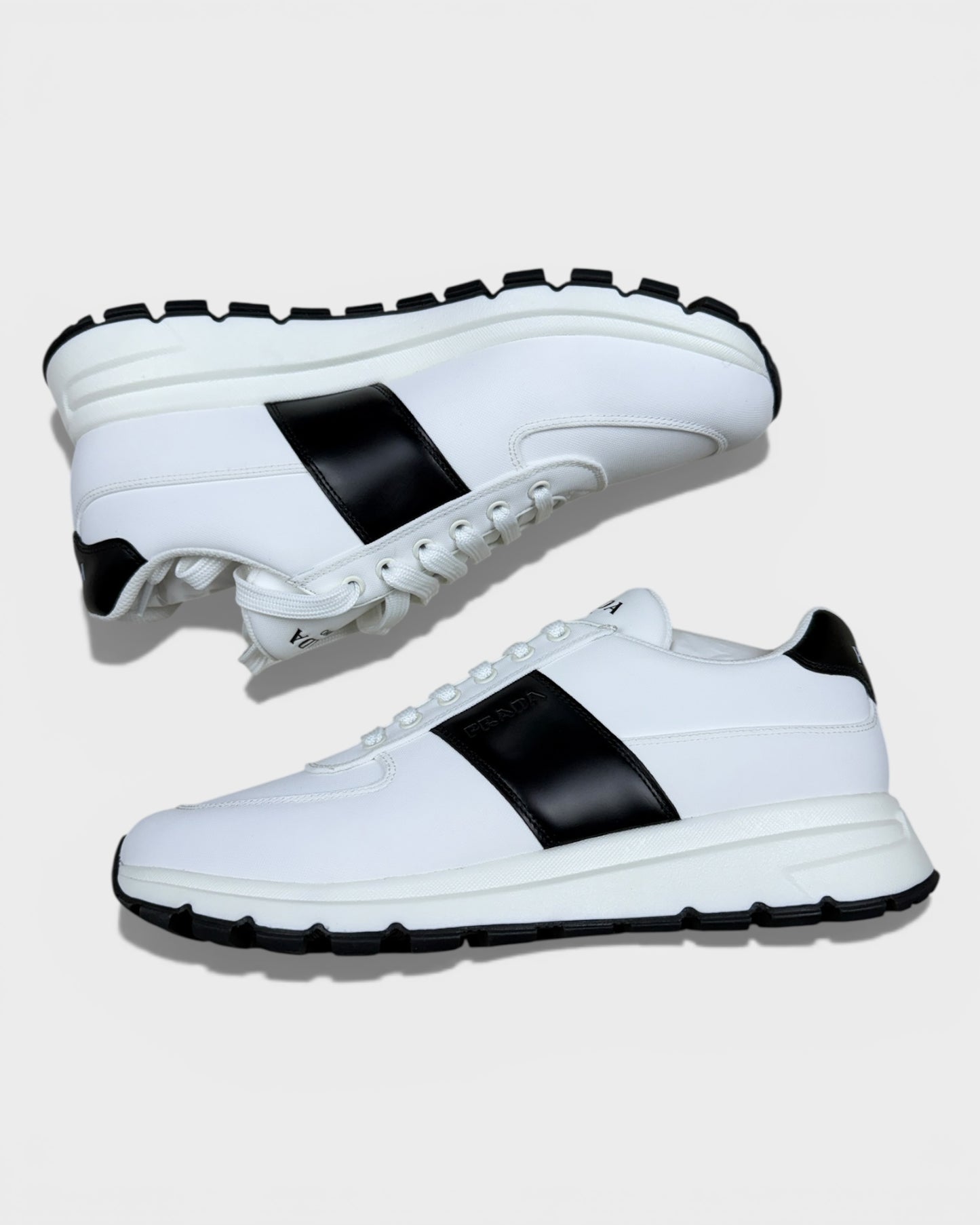 Sneaker „Prax 2.0“ – Weiß mit schwarzem Detail