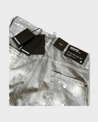Cool Guy Jeans – Grau mit Paint-Splatter