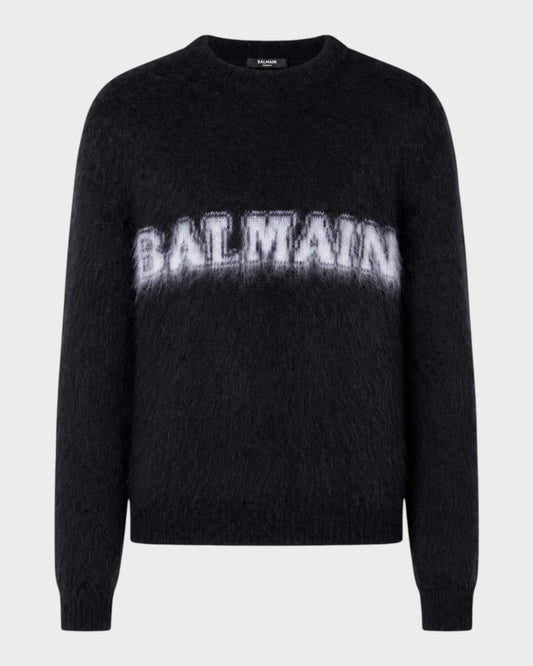 Pullover mit Logo-Schriftzug – Schwarz
